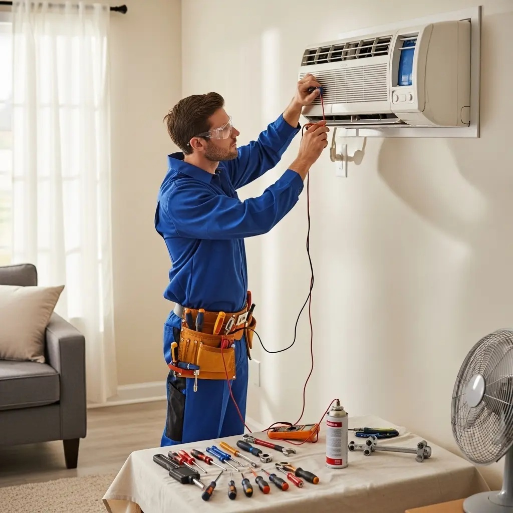 Kemalpaşa Grundig Grundig klima gaz dolumu ve bakım – Enerji verimliliği artırıldı. - Teknik servis örneği